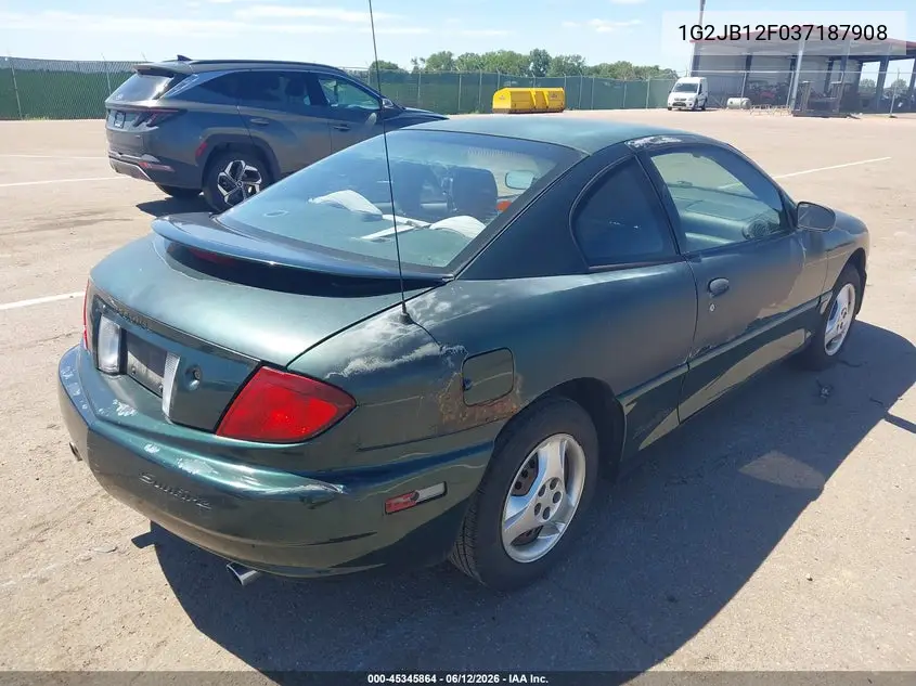 2003 Pontiac Sunfire VIN: 1G2JB12F037187908 Lot: 45345864