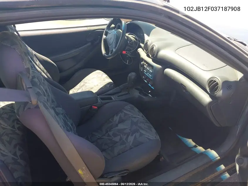 2003 Pontiac Sunfire VIN: 1G2JB12F037187908 Lot: 45345864