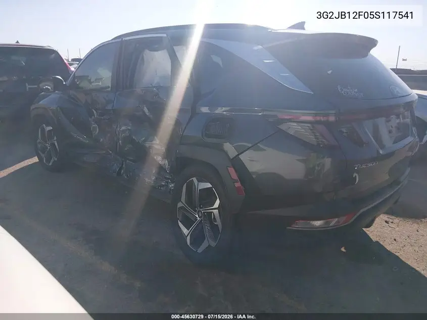 2005 Pontiac Sunfire VIN: 3G2JB12F05S117541 Lot: 45630729