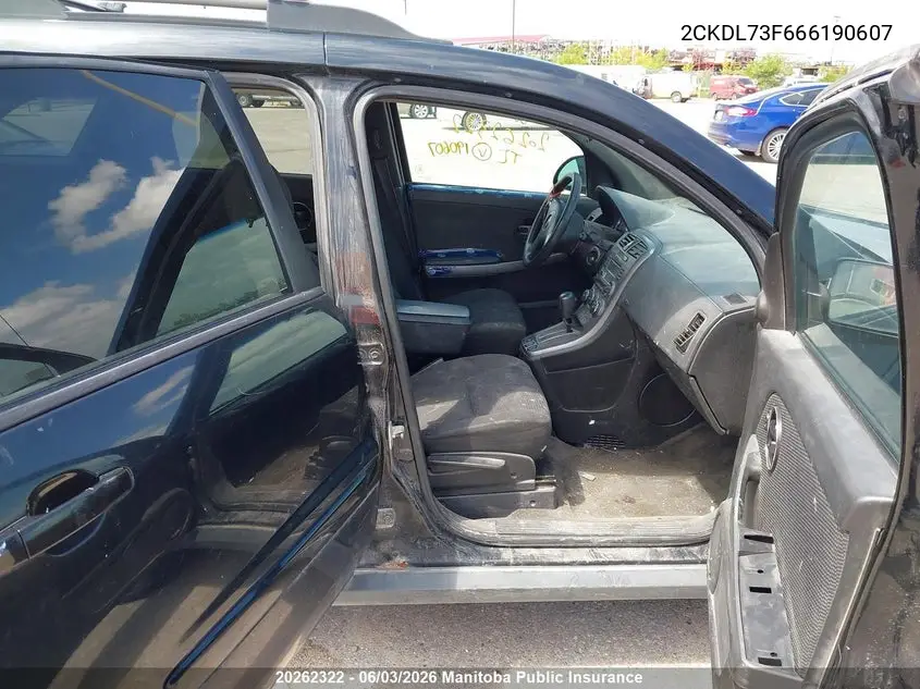 2006 Pontiac Torrent VIN: 2CKDL73F666190607 Lot: 20262322