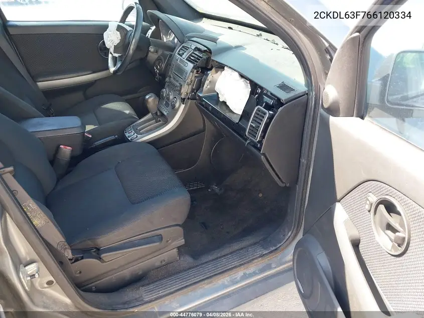 2006 Pontiac Torrent VIN: 2CKDL63F766120334 Lot: 44776079