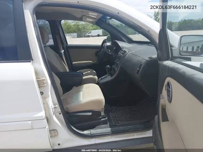2006 Pontiac Torrent VIN: 2CKDL63F666184221 Lot: 44975908