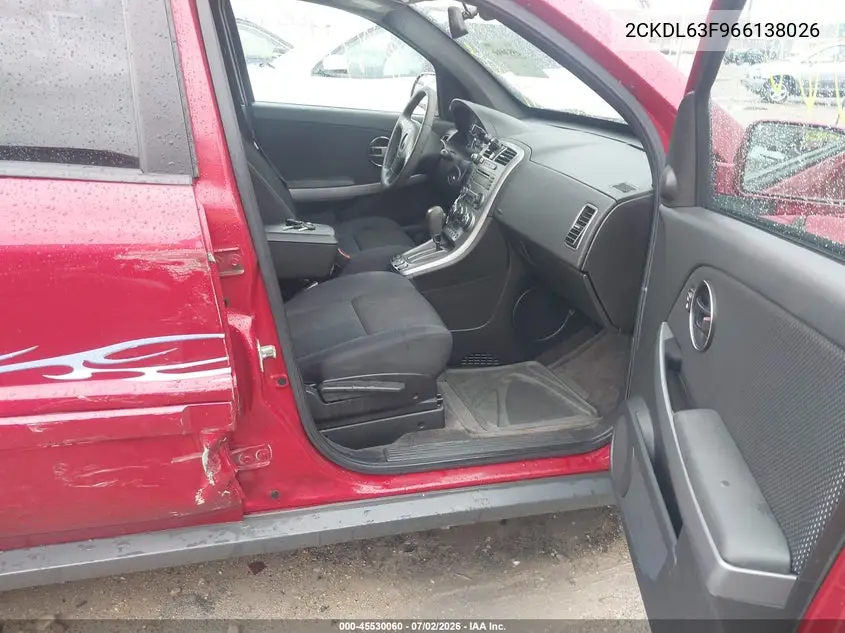 2006 Pontiac Torrent VIN: 2CKDL63F966138026 Lot: 45530060