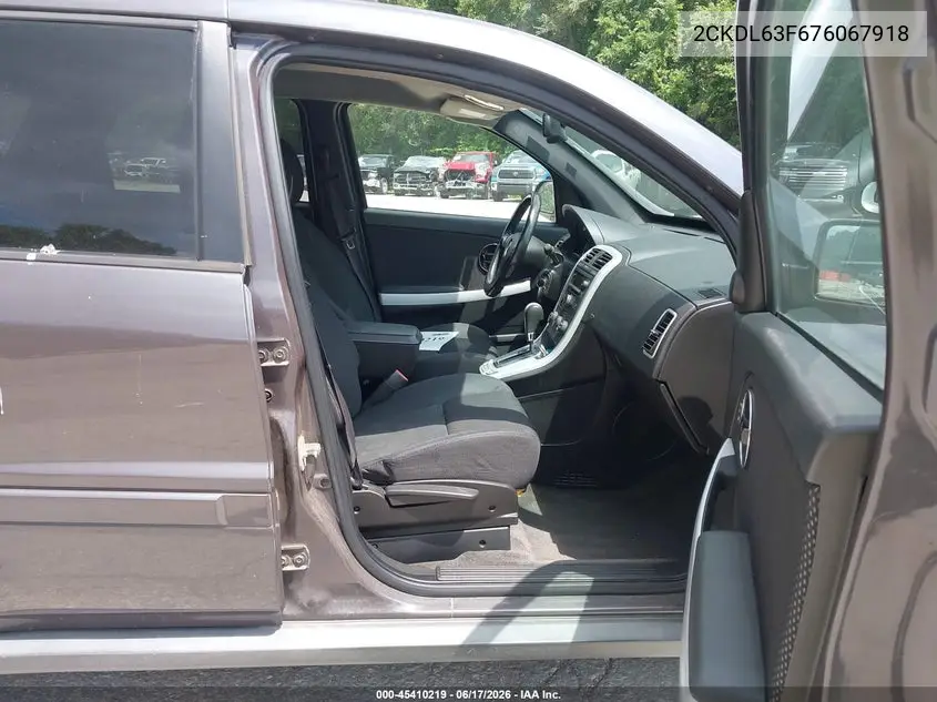 2007 Pontiac Torrent VIN: 2CKDL63F676067918 Lot: 45410219