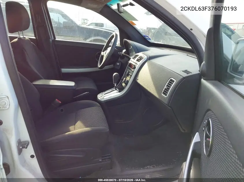 2007 Pontiac Torrent VIN: 2CKDL63F376070193 Lot: 45538070