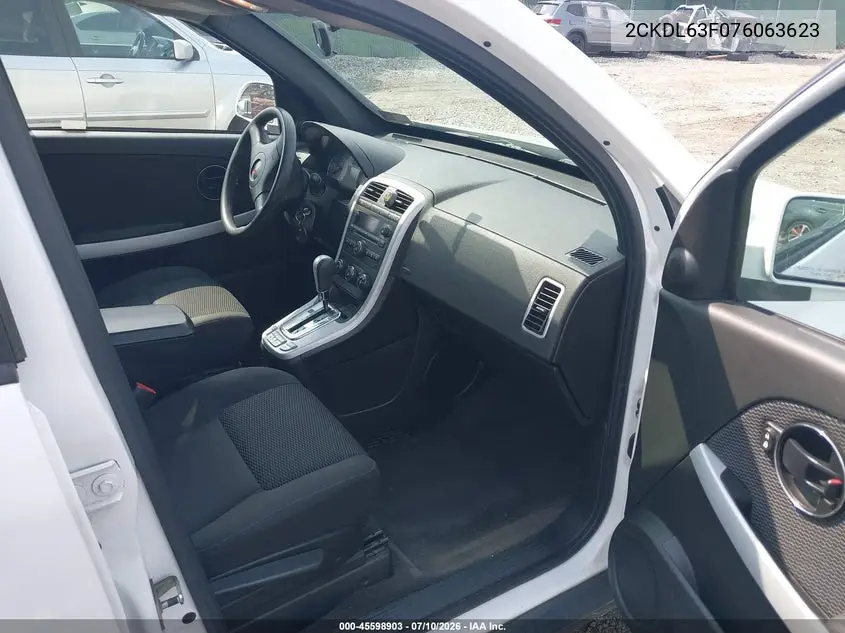 2007 Pontiac Torrent VIN: 2CKDL63F076063623 Lot: 45598903