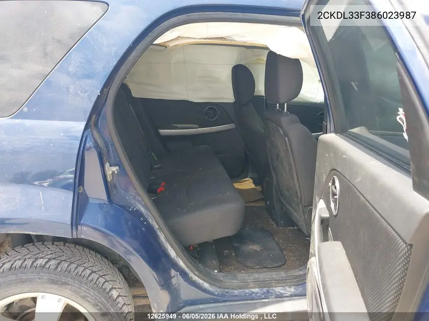 2008 Pontiac Torrent VIN: 2CKDL33F386023987 Lot: 12625949