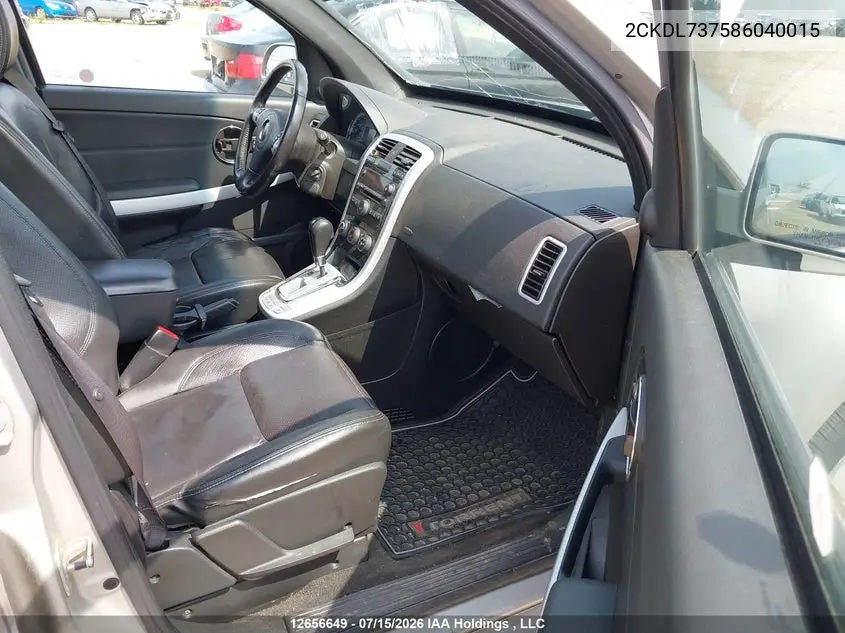 2008 Pontiac Torrent Gxp VIN: 2CKDL737586040015 Lot: 12656649