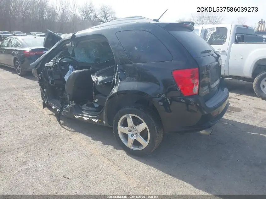 2008 Pontiac Torrent Gxp VIN: 2CKDL537586039273 Lot: 44356136