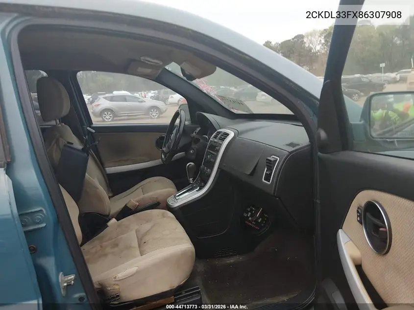 2008 Pontiac Torrent VIN: 2CKDL33FX86307908 Lot: 44713773