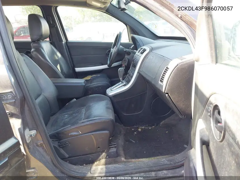 2008 Pontiac Torrent VIN: 2CKDL43F986070057 Lot: 45019836