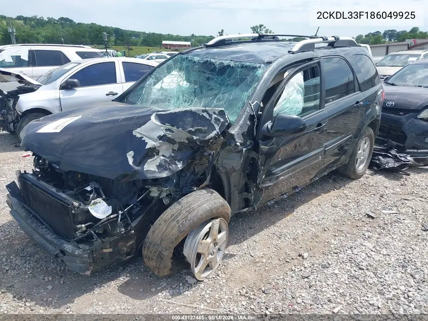 2008 Pontiac Torrent VIN: 2CKDL33F186049925 Lot: 45127445