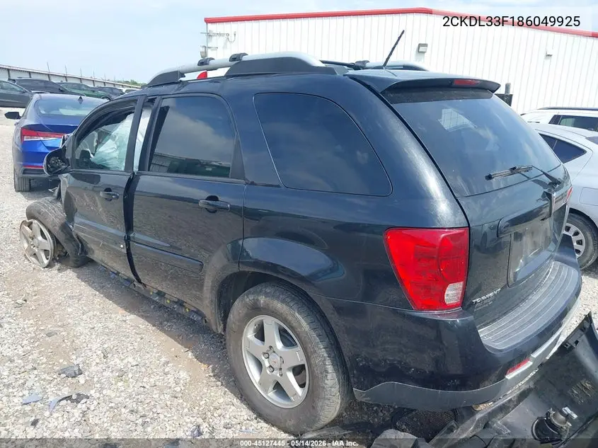 2008 Pontiac Torrent VIN: 2CKDL33F186049925 Lot: 45127445