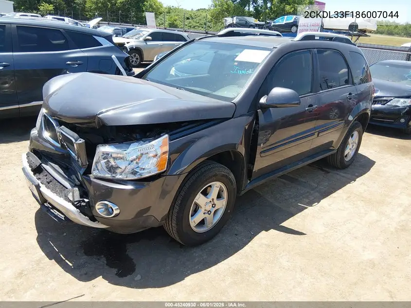 2008 Pontiac Torrent VIN: 2CKDL33F186007044 Lot: 45240930