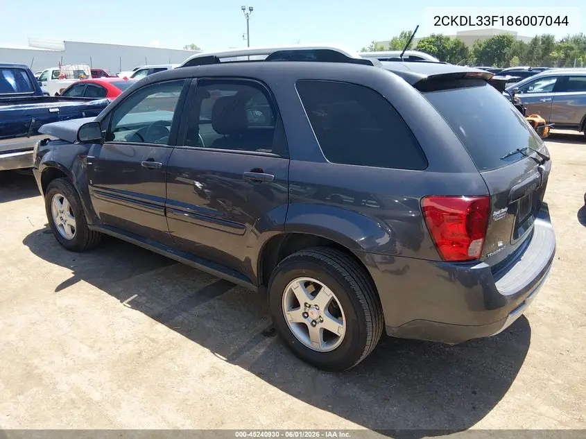 2008 Pontiac Torrent VIN: 2CKDL33F186007044 Lot: 45240930
