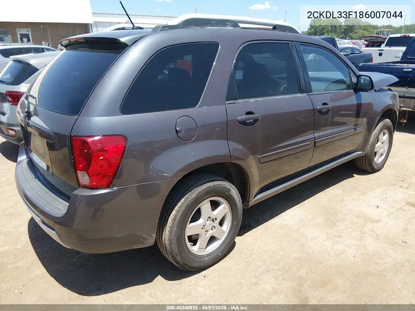 2008 Pontiac Torrent VIN: 2CKDL33F186007044 Lot: 45240930
