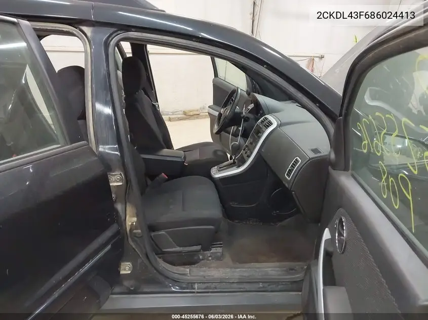 2008 Pontiac Torrent VIN: 2CKDL43F686024413 Lot: 45255676