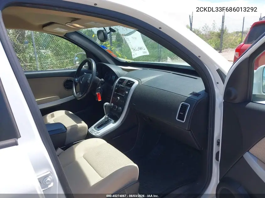 2008 Pontiac Torrent VIN: 2CKDL33F686013292 Lot: 45274867