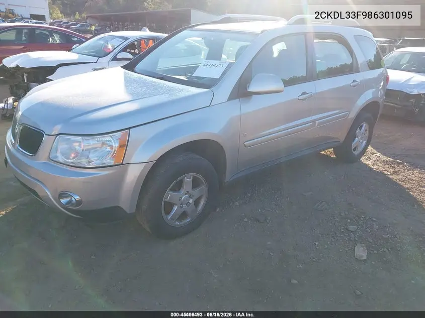 2008 Pontiac Torrent VIN: 2CKDL33F986301095 Lot: 45406493