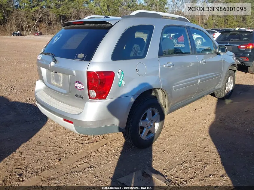 2008 Pontiac Torrent VIN: 2CKDL33F986301095 Lot: 45406493