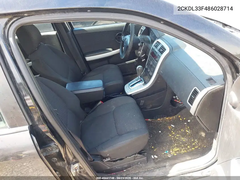 2008 Pontiac Torrent VIN: 2CKDL33F486028714 Lot: 45441746