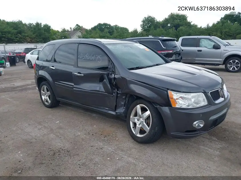 2008 Pontiac Torrent VIN: 2CKWL637186303894 Lot: 45466175
