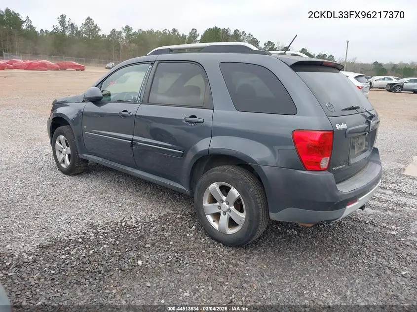 2009 Pontiac Torrent VIN: 2CKDL33FX96217370 Lot: 44513634