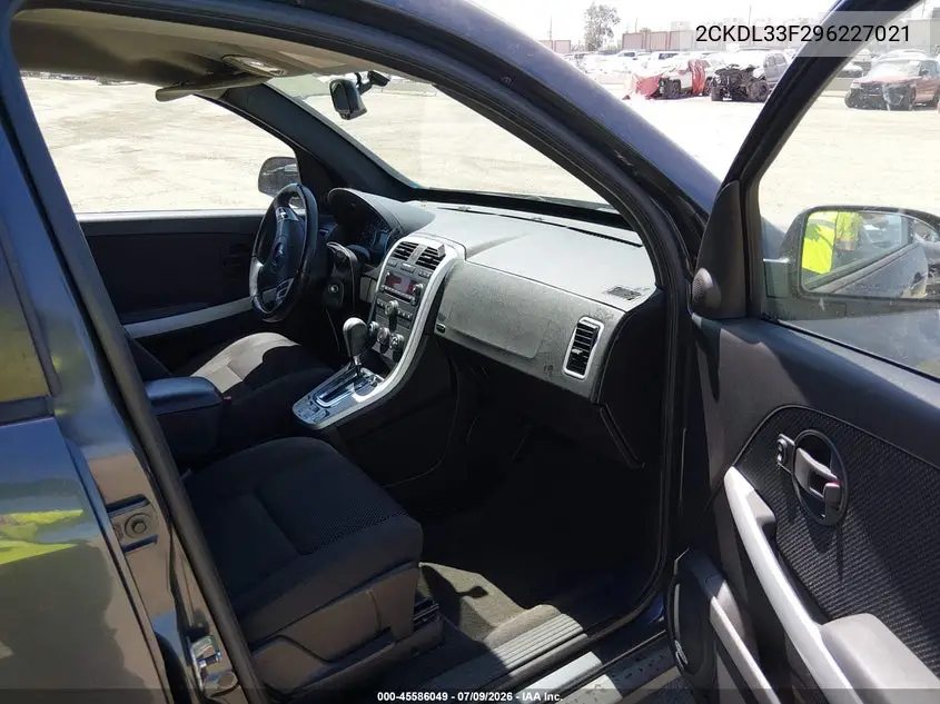 2009 Pontiac Torrent VIN: 2CKDL33F296227021 Lot: 45586049