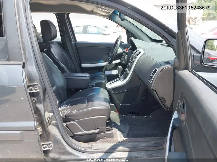 2009 Pontiac Torrent VIN: 2CKDL33F196243579 Lot: 45595051