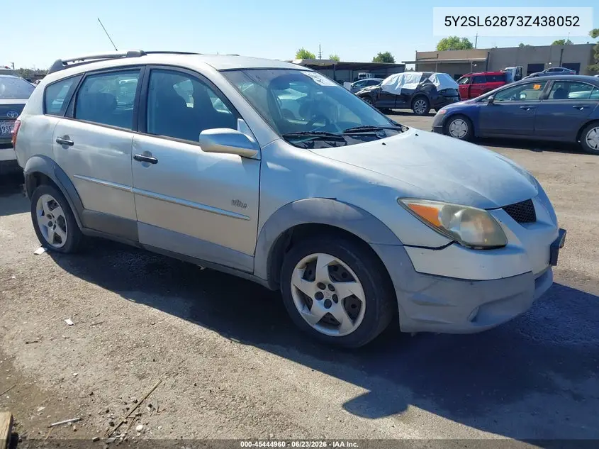 2003 Pontiac Vibe VIN: 5Y2SL62873Z438052 Lot: 45444960