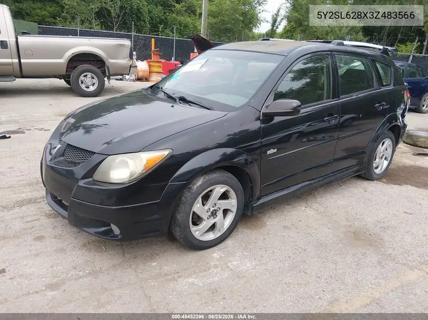 2003 Pontiac Vibe VIN: 5Y2SL628X3Z483566 Lot: 45452396
