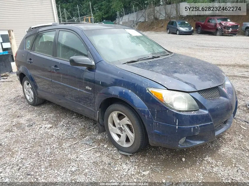 2003 Pontiac Vibe VIN: 5Y2SL62823Z462274 Lot: 45486962