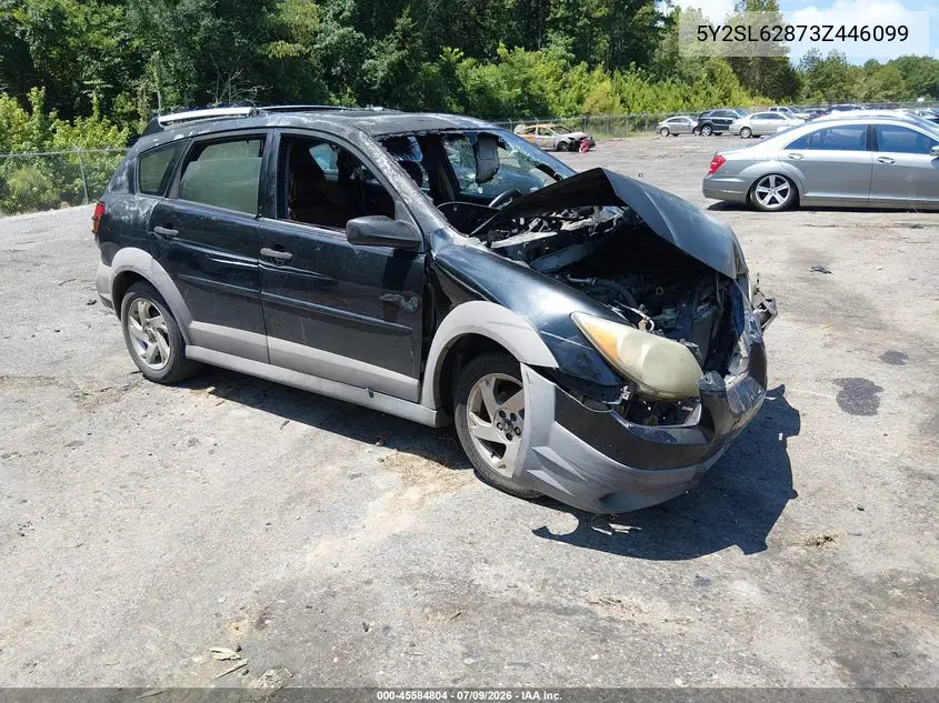 2003 Pontiac Vibe VIN: 5Y2SL62873Z446099 Lot: 45584804