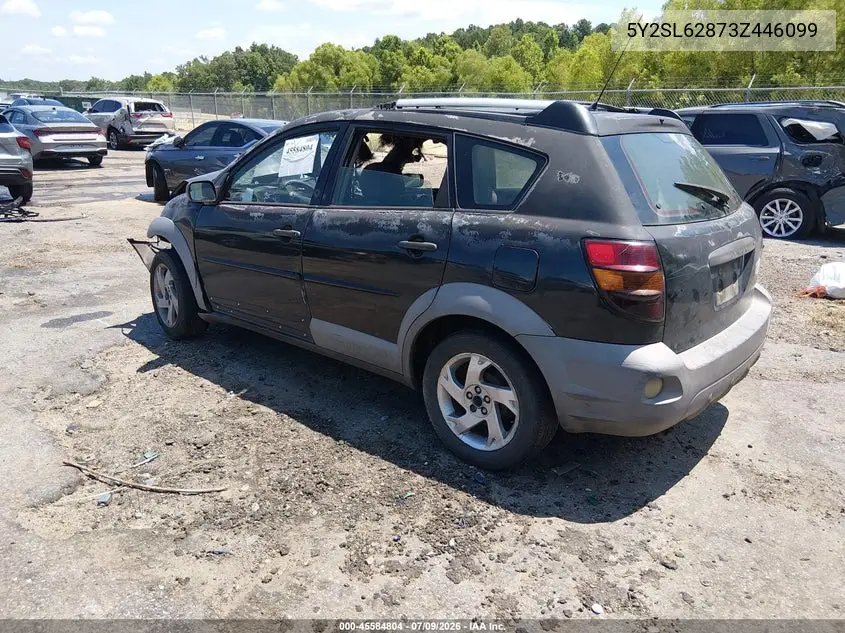 2003 Pontiac Vibe VIN: 5Y2SL62873Z446099 Lot: 45584804