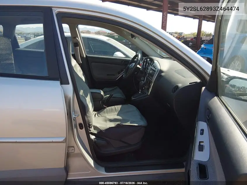 2003 Pontiac Vibe VIN: 5Y2SL62893Z464474 Lot: 45596793