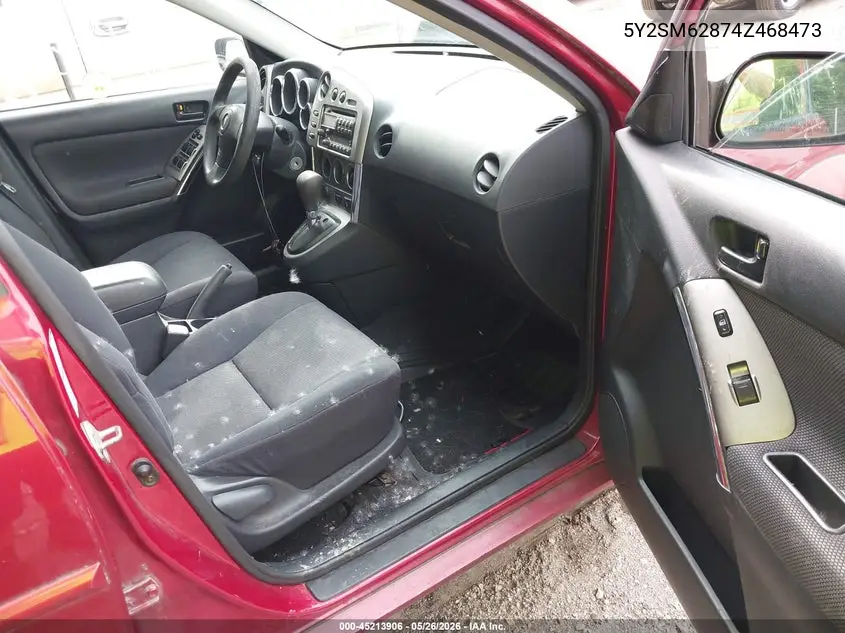 2004 Pontiac Vibe VIN: 5Y2SM62874Z468473 Lot: 45213906