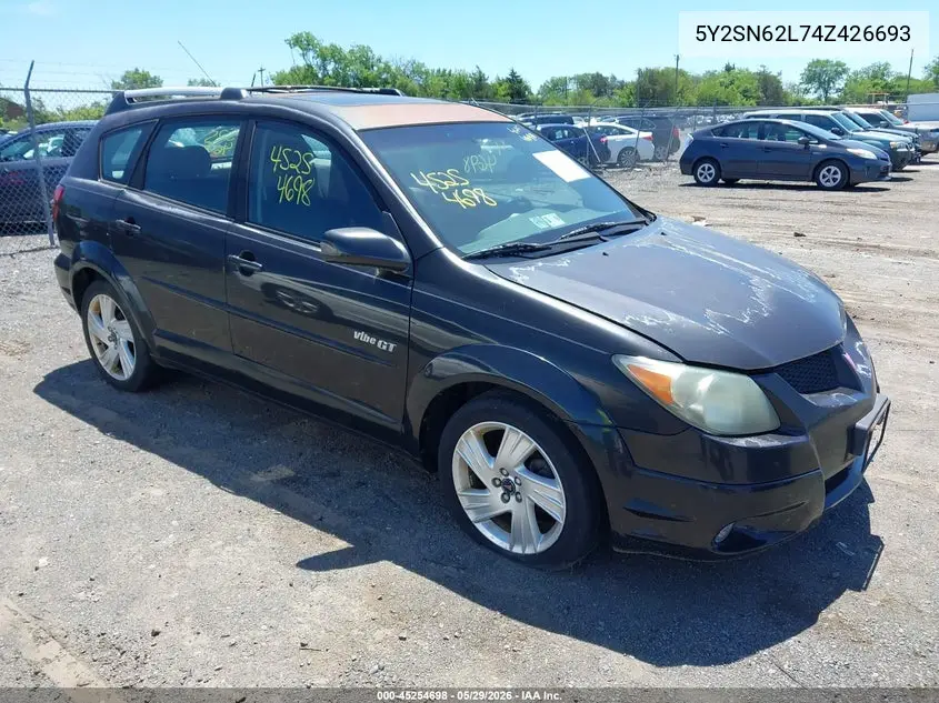 2004 Pontiac Vibe Gt VIN: 5Y2SN62L74Z426693 Lot: 45254698