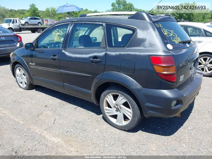 2004 Pontiac Vibe Gt VIN: 5Y2SN62L74Z426693 Lot: 45254698