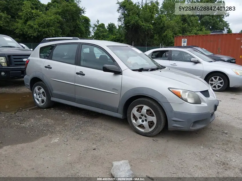 2004 Pontiac Vibe VIN: 5Y2SM62884Z401283 Lot: 45325321
