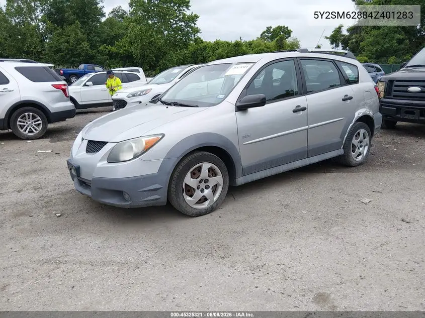 2004 Pontiac Vibe VIN: 5Y2SM62884Z401283 Lot: 45325321