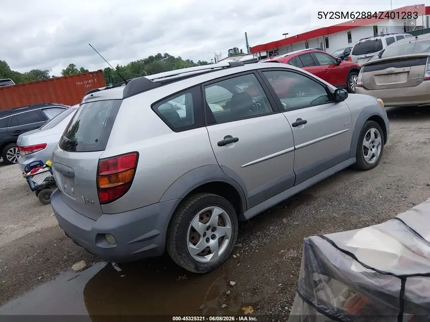 2004 Pontiac Vibe VIN: 5Y2SM62884Z401283 Lot: 45325321