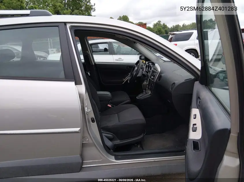 2004 Pontiac Vibe VIN: 5Y2SM62884Z401283 Lot: 45325321