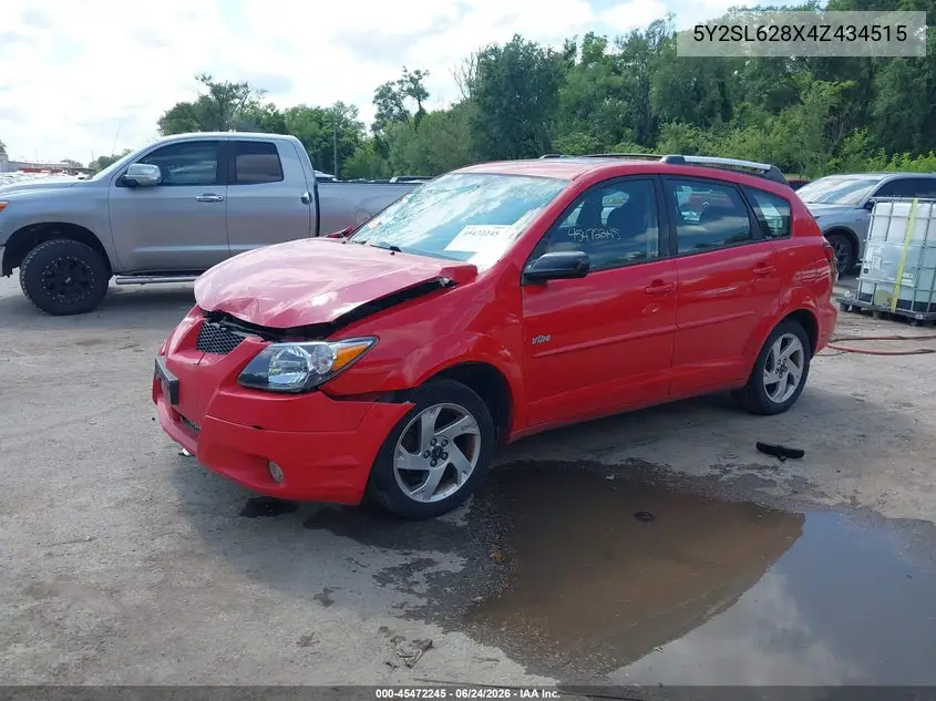 2004 Pontiac Vibe VIN: 5Y2SL628X4Z434515 Lot: 45472245