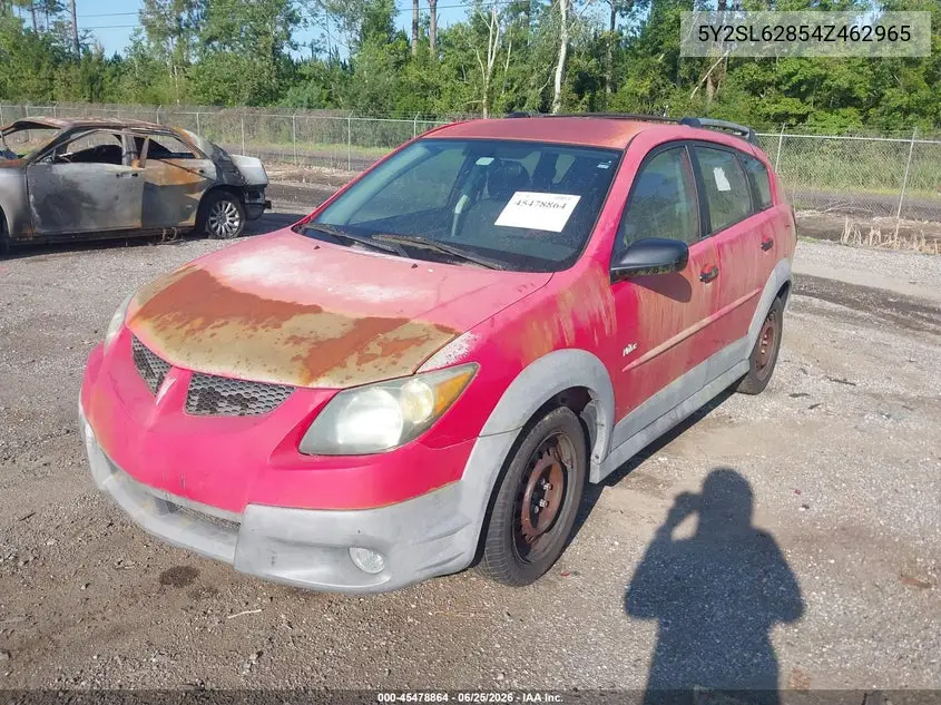 2004 Pontiac Vibe VIN: 5Y2SL62854Z462965 Lot: 45478864