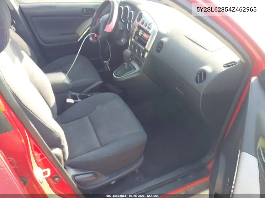 2004 Pontiac Vibe VIN: 5Y2SL62854Z462965 Lot: 45478864