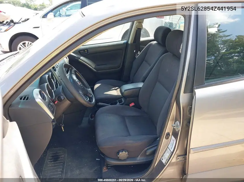 2004 Pontiac Vibe VIN: 5Y2SL62854Z441954 Lot: 45500251