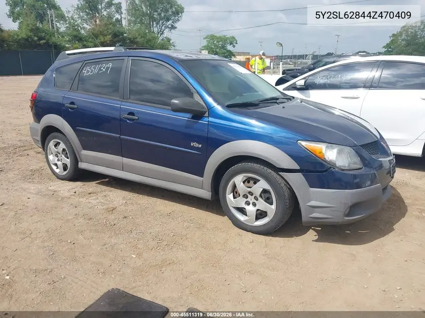 2004 Pontiac Vibe VIN: 5Y2SL62844Z470409 Lot: 45511319