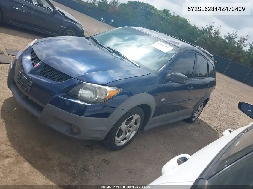 2004 Pontiac Vibe VIN: 5Y2SL62844Z470409 Lot: 45511319