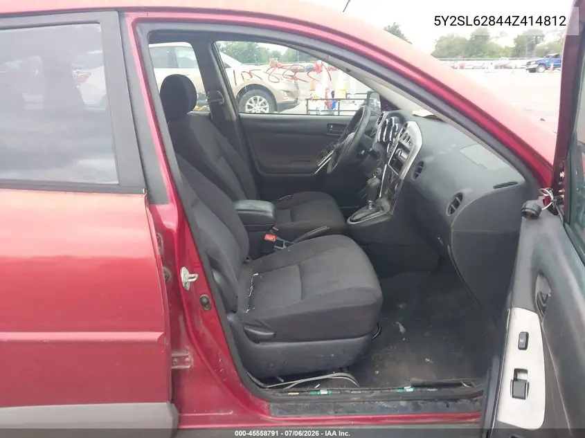2004 Pontiac Vibe VIN: 5Y2SL62844Z414812 Lot: 45558791