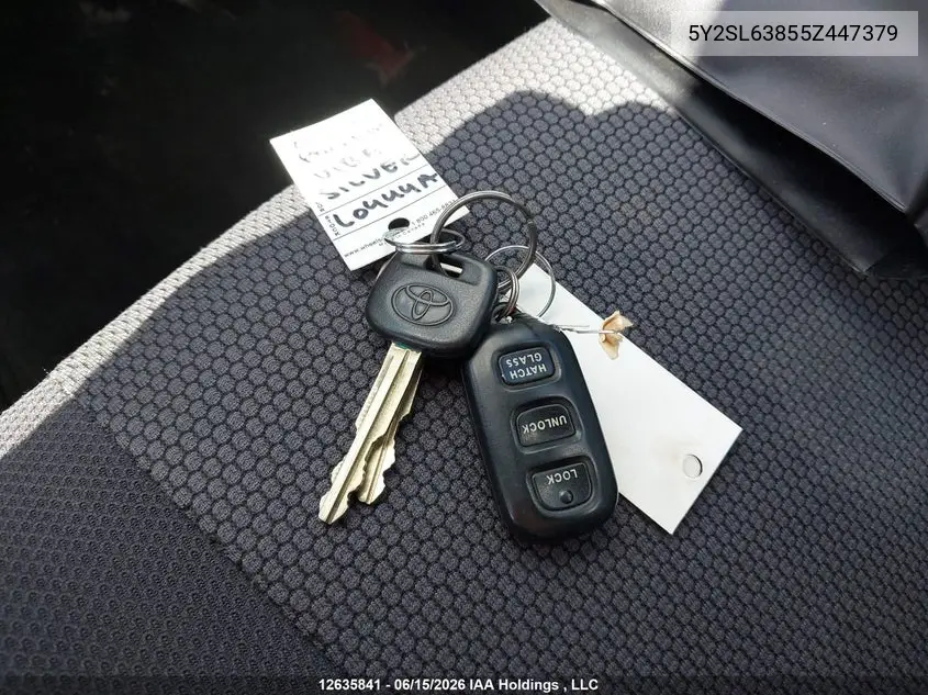 2005 Pontiac Vibe VIN: 5Y2SL63855Z447379 Lot: 12635841